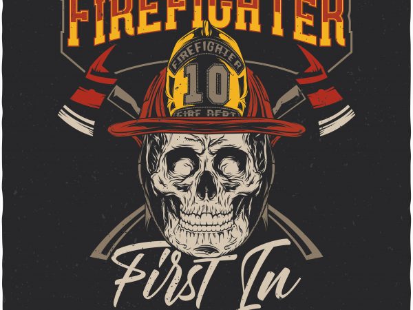 First in last out. Vector T-Shirt Design First in last out. Vector T-Shirt Design