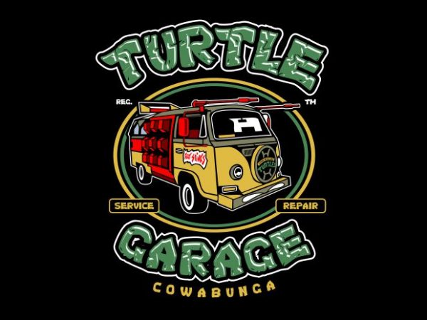 Turtle Garage buy t shirt design Turtle Garage buy t shirt design
