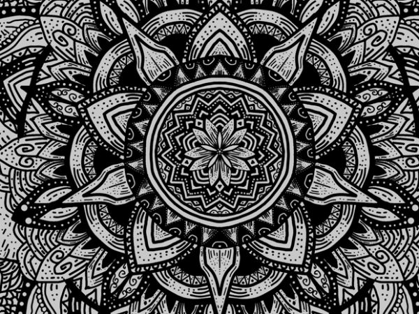 Mandala Illuminati T-Shirt Design Mandala Illuminati T-Shirt Design