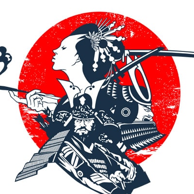 SAMURAI t shirt template vector SAMURAI t shirt template vector