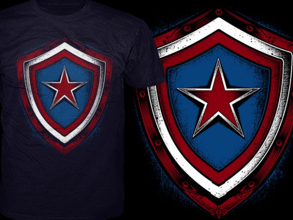 American Shield t shirt vector American Shield t shirt vector