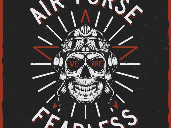 Air Force. Vector T-Shirt Design Air Force. Vector T-Shirt Design