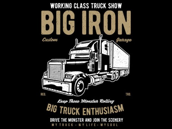 Big Iron t shirt template Big Iron t shirt template