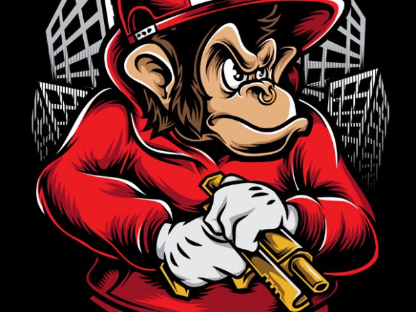 Chimpz t shirt vector file Chimpz t shirt vector file