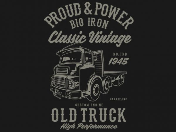 Classic Vintage Truck t shirt vector file Classic Vintage Truck t shirt vector file