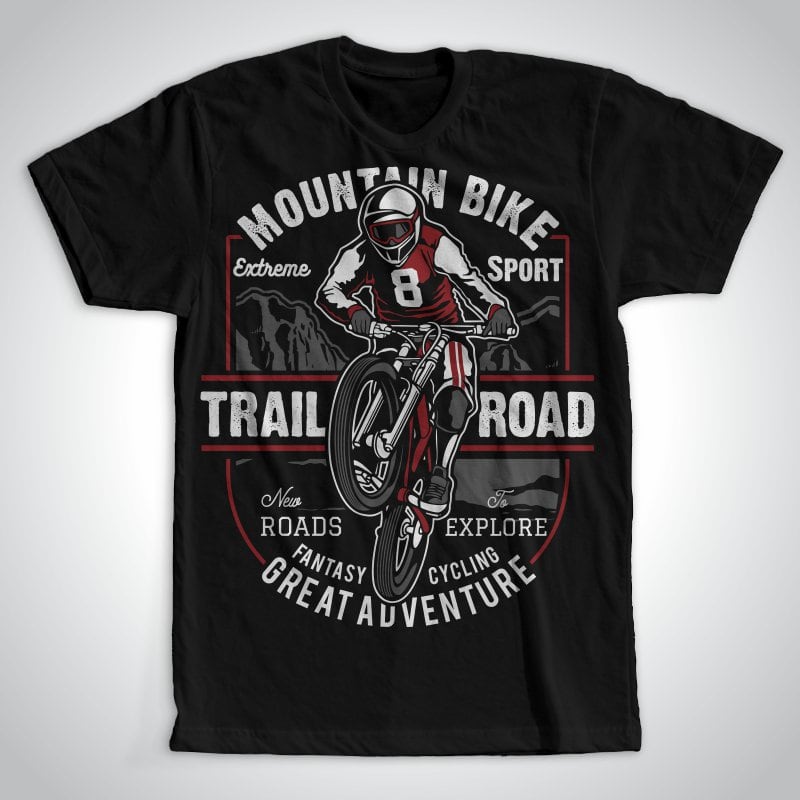 Mountain Bike t shirt designs for sale