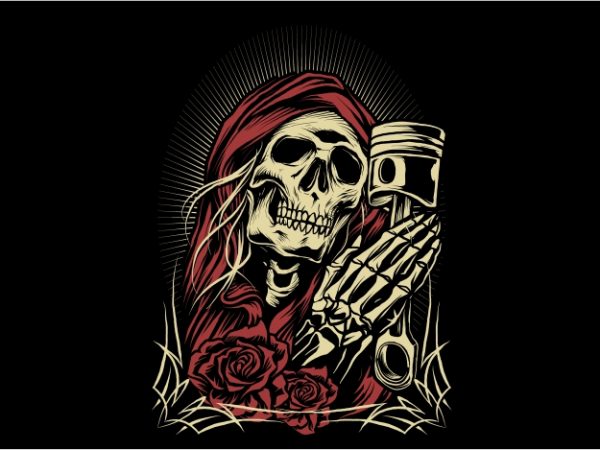 Pray Skull t shirt illustration Pray Skull t shirt illustration