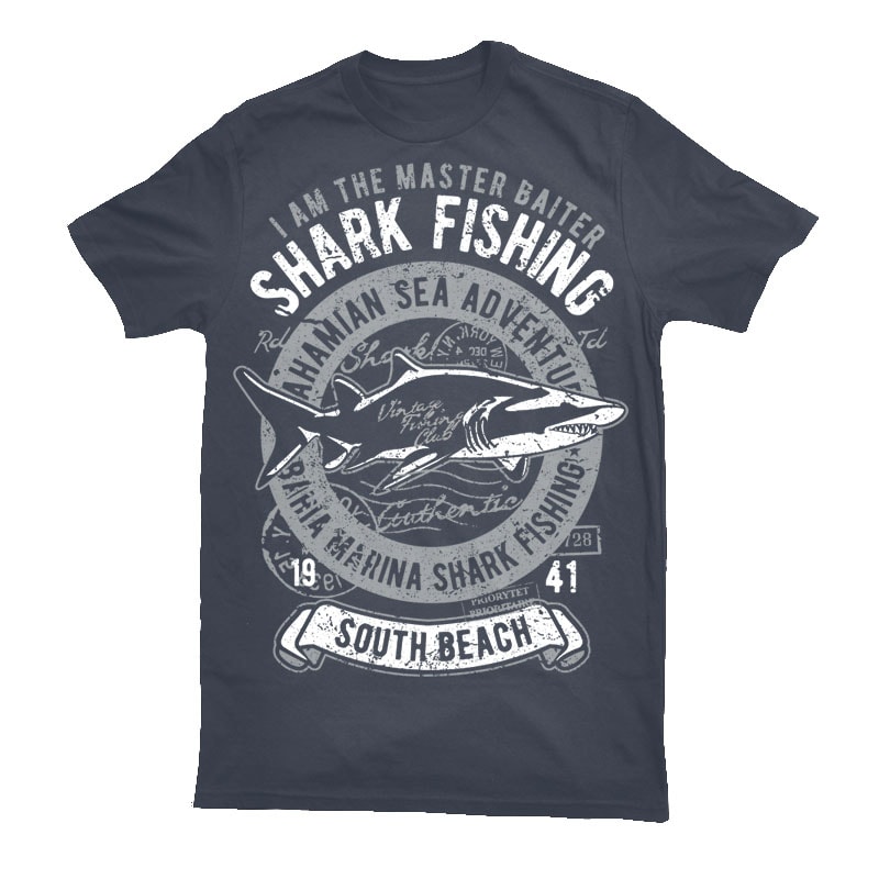 Download Shark t shirt template vector