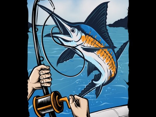 Marlin Fishing t shirt designs for sale Marlin Fishing t shirt designs for sale