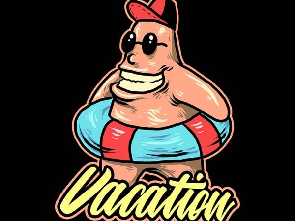 starfish on vacation t shirt template vector starfish on vacation t shirt template vector