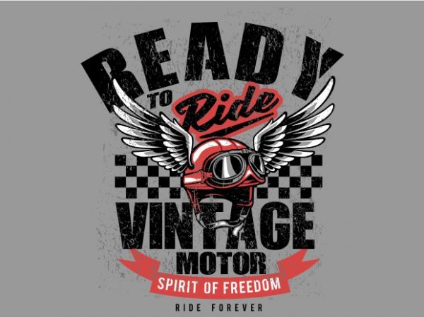 Vintage motor helmet t shirt vector art Vintage motor helmet t shirt vector art