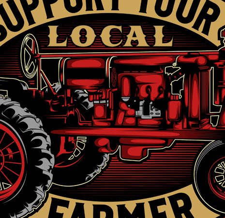 support your local farmer t shirt template vector support your local farmer t shirt template vector