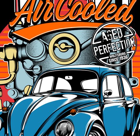 Air Cooled t shirt vector Air Cooled t shirt vector