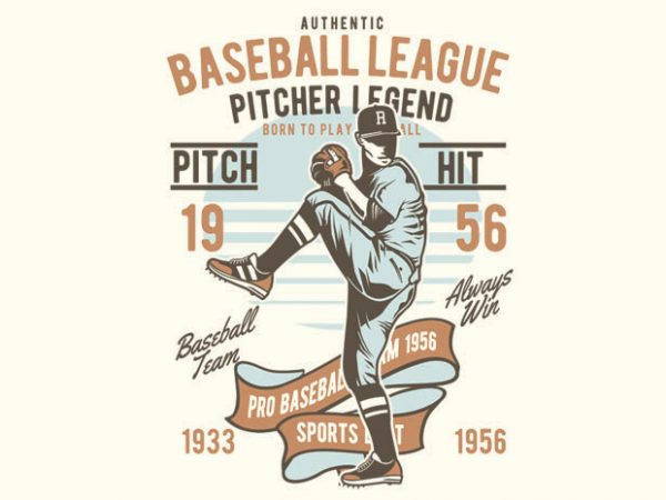 Baseball League t shirt template Baseball League t shirt template