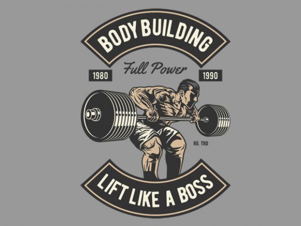 Body Building t shirt template Body Building t shirt template