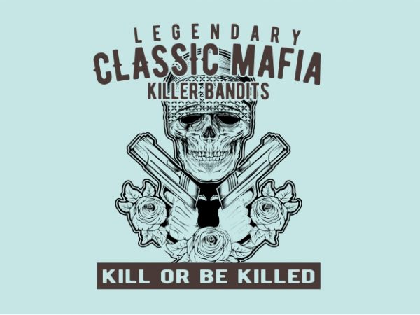 Classic Mafia t shirt vector file Classic Mafia t shirt vector file