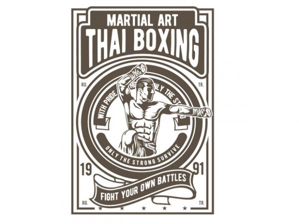 Thai Boxing t shirt designs for sale Thai Boxing t shirt designs for sale
