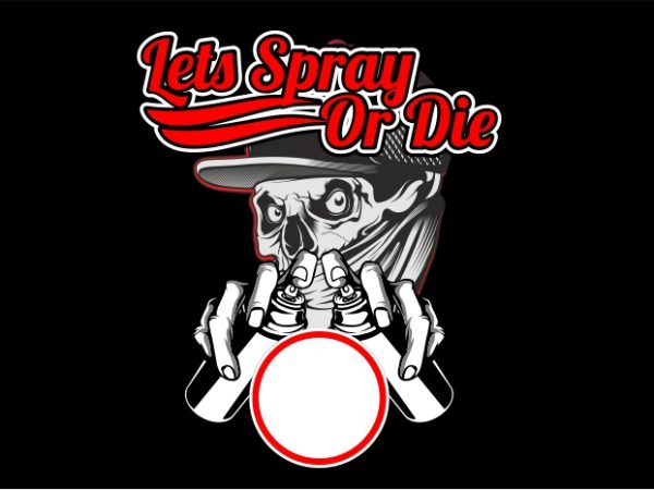 Skull Sprayer t shirt template vector Skull Sprayer t shirt template vector