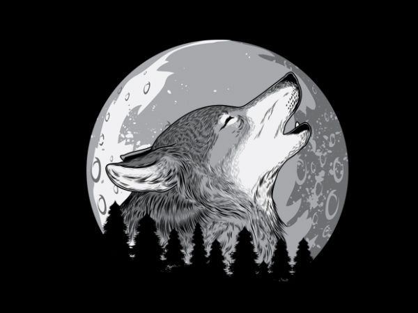 Wolf2 Vector t-shirt design Wolf2 Vector t-shirt design