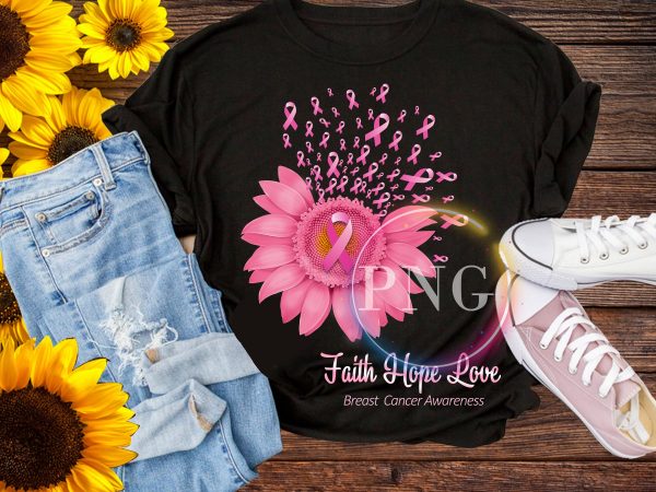 breast cancer awareness sunflower – Faith hope love t shirt template breast cancer awareness sunflower – Faith hope love t shirt template