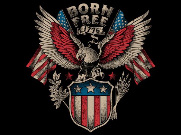 Born Free t shirt template Born Free t shirt template