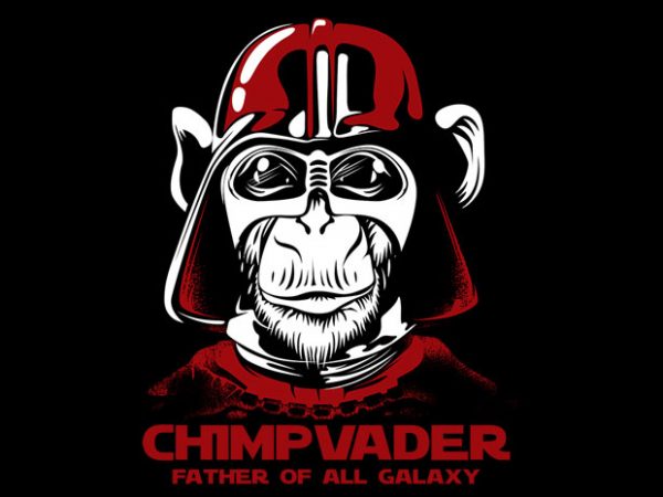 chimp vader t shirt vector file chimp vader t shirt vector file