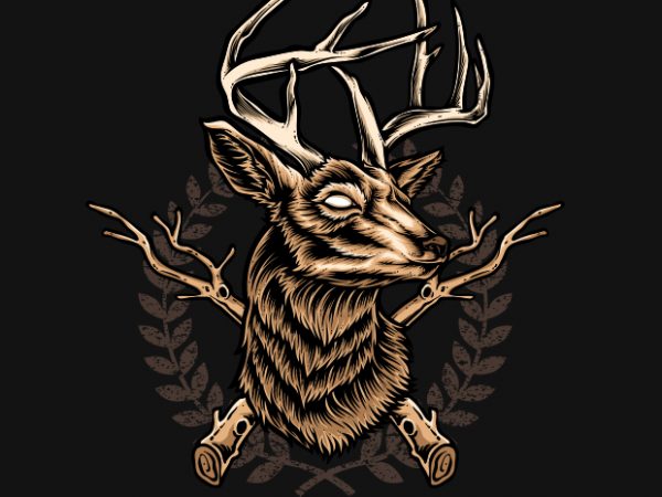 Deer Hunter t shirt vector illustration Deer Hunter t shirt vector illustration