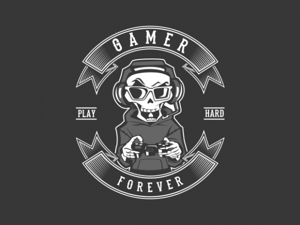 gamer forever t shirt design template gamer forever t shirt design template