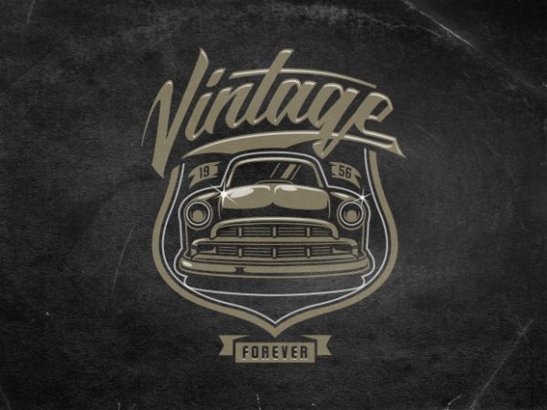 Vintage forever t shirt vector art Vintage forever t shirt vector art