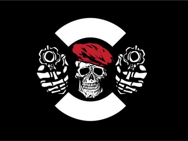 Dual Pistol t shirt vector illustration Dual Pistol t shirt vector illustration