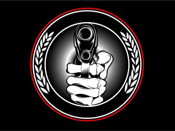 Hand Gunner graphic t shirt Hand Gunner graphic t shirt