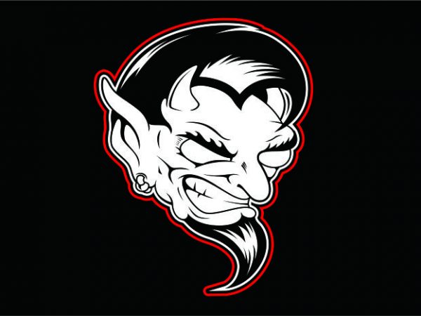 Evil Black White vector clipart Evil Black White vector clipart