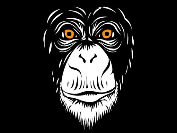 Sarkowi the Monkey t shirt template vector Sarkowi the Monkey t shirt template vector