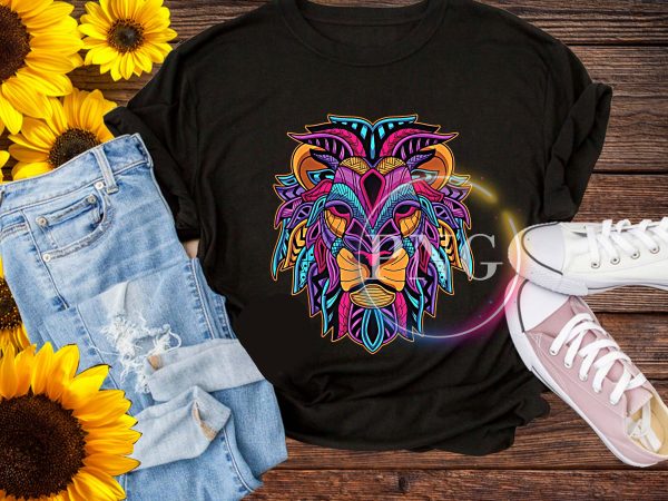 Colorful Lion Head – August Leo King Psychedeli T shirt Birthday Colorful Lion Head – August Leo King Psychedeli T shirt Birthday