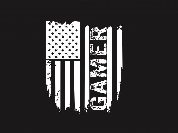 Gamer Flag t shirt design template Gamer Flag t shirt design template