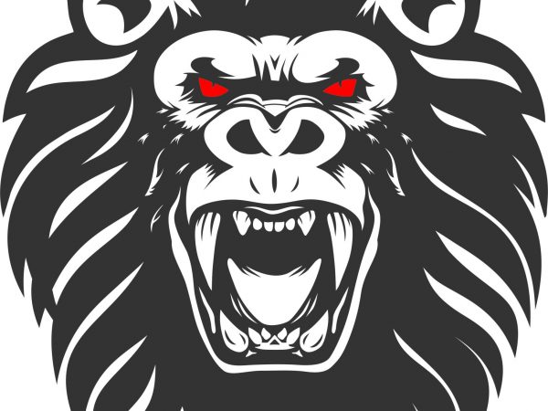Lion Kong tshirt design template Lion Kong tshirt design template