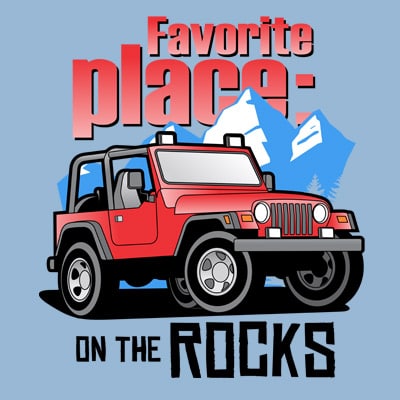 ON THE ROCK t shirt design online ON THE ROCK t shirt design online