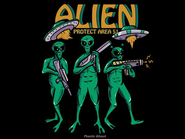 Alien Protect Area 51 t shirt vector Alien Protect Area 51 t shirt vector