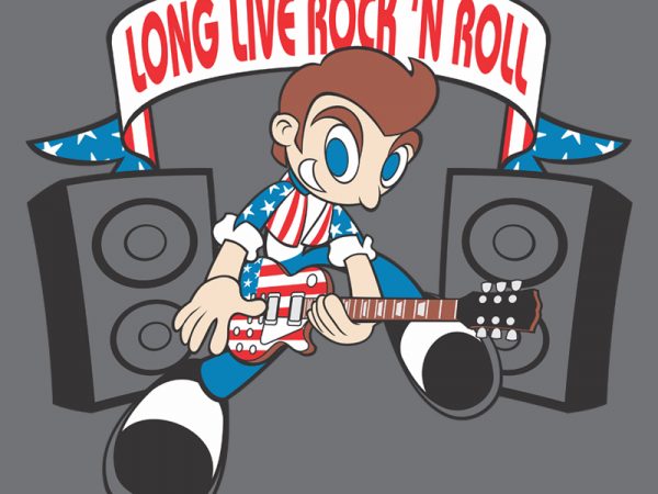 ROCK N ROLL t shirt design online ROCK N ROLL t shirt design online