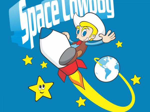 SPACE COWBOY t shirt template vector SPACE COWBOY t shirt template vector