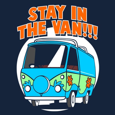 STAY IN THE VAN t shirt template vector STAY IN THE VAN t shirt template vector