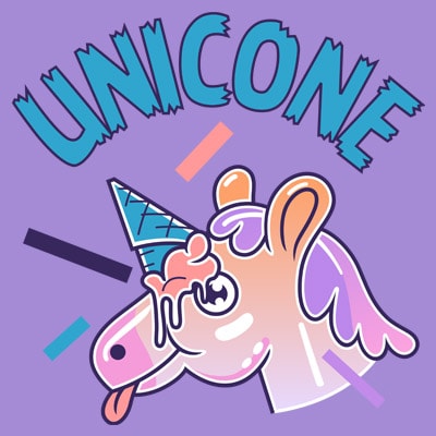 UNICONE t shirt vector graphic UNICONE t shirt vector graphic