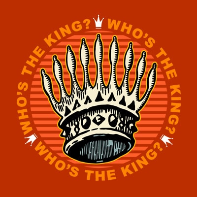 WHO’S THE KING t shirt design for sale WHO’S THE KING t shirt design for sale