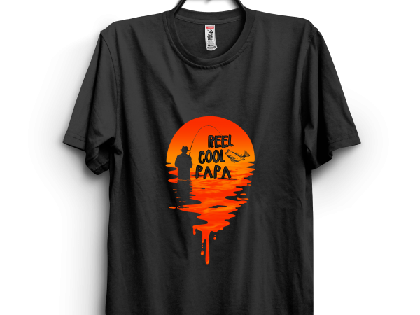 Reel Cool Papa t shirt design online Reel Cool Papa t shirt design online