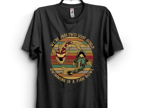 Retro fish t shirt design online Retro fish t shirt design online