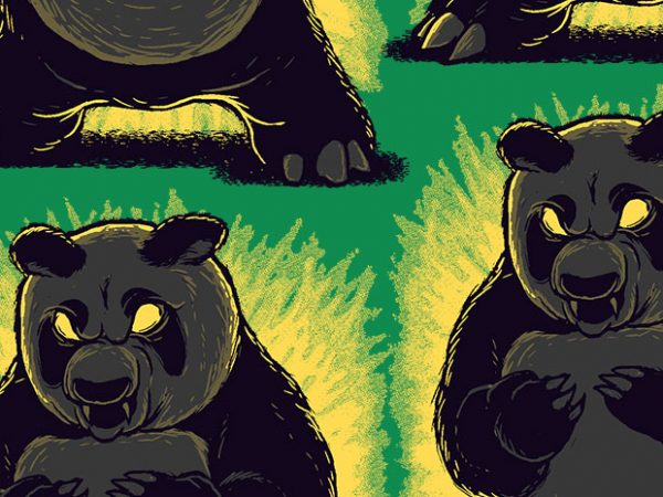 Angry Panda t shirt vector Angry Panda t shirt vector