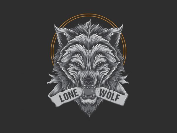 Lone Wolf T-Shirt Design Lone Wolf T-Shirt Design
