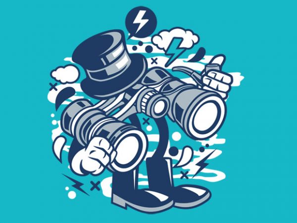 Binocular t shirt template Binocular t shirt template