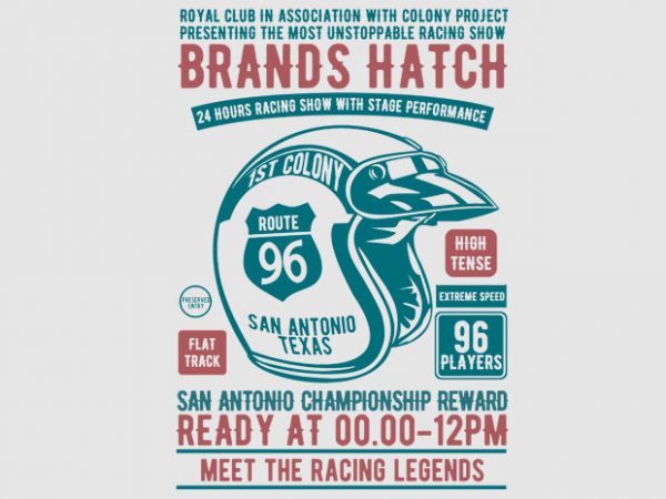 Brands Hatch Racing Tshirt Design buy t shirt design Brands Hatch Racing Tshirt Design buy t shirt design