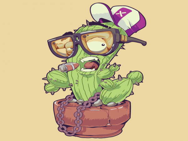 Cactus with Glasses tshirt design buy t shirt design Cactus with Glasses tshirt design buy t shirt design